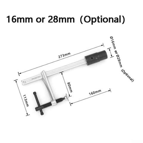Quick Acting Desktop Hold Down Clamp For Woodworking Benches And Tables Handy Workholding Clip For Rapid Securing Fits 16mm And 28mm Holes Easy Grip Bench Fixture Clamp For Pros And DIYers with measurements