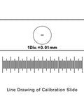 Microscope Calibration Slide With Stage Micrometer 1mm Ruler For Precise Measurement Of Specimens Down To Zero Point One Millimeter Standard 1 By 3 Inch Slide Fits On Most Microscope Stages Super Handy Warranty And Responsive Support., 1x3 inch glass calibration slide with 0.01 mm line scale