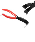 Heavy Duty Sheet Metal Folding Pliers Hand Seamer With Straight Jaw For Clean 45 Degree And 90 Degree Bends, red handles