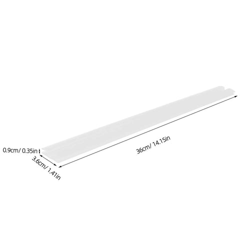 Clear Acrylic Piano Hinge Strips For Golf Cart Windshield Replacement Two Pack, 36cm long, flexible, for easy installation.