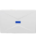 Mini UPS Battery Backup For WiFi Router And Modem Featuring A Robust 8800mAh Lithium Pack front view, compact design in white.