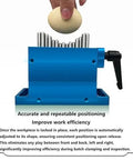 Adaptive Stainless Steel CNC Fixture Clamps for Precise Workholding and Machining High Precision Gripper shown in blue with pins.
