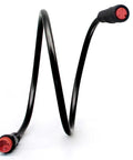 Ebike Extension Cable 2Pin 3Pin 4Pin 5Pin 6Pin Waterproof Male To Female Connector Set bent in a spiral shape on white background.
