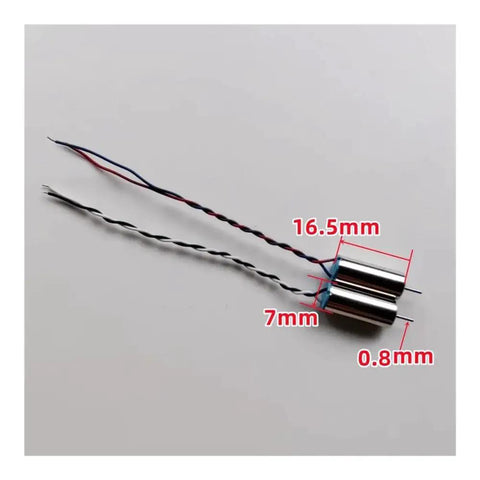 Dimensions of Beefy Four Pack Of 716 Brushless Drone Motors 2CW 2CCW, 46mm Propellers, DC Three Volt And Three Point Seven Volt Compatible
