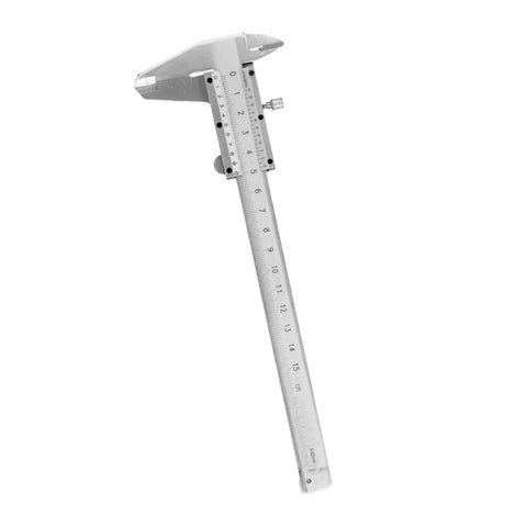 Slide Caliper Tool 0 To 150mm Carbon Steel Measuring Instrument For Length Depth Thickness Inner Outer Diameter Easy Readout Durable