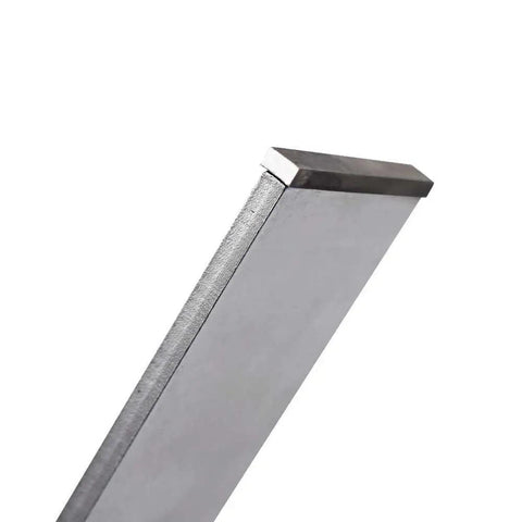 Close-up of Tungsten Carbide Gasket Scraper with rectangular 90 degree blade for flat surfaces heavy duty removal, white finish.