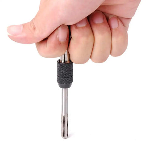 Tap Wrench Tool Set With Adjustable T Handle And Metric Plug Taps M3 M4 M5 M6 M8 For Metal Aluminum Plastic Wood Mesee 6 Piece