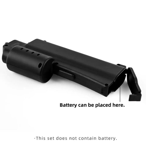 RC Power Starter Handheld Electric Start Igniter for 1/8 and 1/10 Nitro RC Cars with open battery compartment