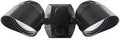 Dual Head LED Flood Light With Adjustable Wattage And CCT For Outdoor Security Spotlight, black finish, dual head view