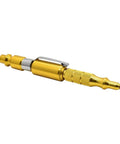 Straight Shooting Aluminum Air Blow Gun With Adjustable Pressure Dial And Concealed Pocket Clip 1/4 Inch Industrial Plug for precise airflow.