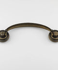 4 Pack Antique Brass Center To Center Bail Drawer Pulls 5 Inch 128mm Overall Length 5.9 Inches Vintage Style Dresser Cabinet Hardware