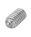 20 Piece M6 Stainless Steel Spring Ball Point Grub Screw with hex drive and spring-loaded plunger, suitable for jigs and actuators.