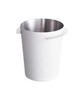Pro Grade Rustproof Coffee Grounds Dispenser For Home And Commercial Use Keeps Mess Down With Accurate Dosing Fits Most Coffee Makers And Delivers Fresh Taste With Food Grade Stainless Steel Barista Quality, white exterior, stainless steel interior, side handles