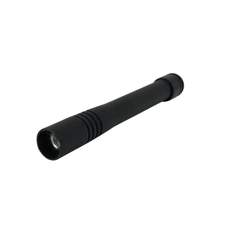 UHF Stubby ATU 6DS Antenna For VX Series Radios, side view, black 3.7 inch design, suitable for improved communications
