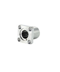 One Piece Steel Cage Motion Linear Bearing SLMK GA Series Bearings 8 10 12 16 20 25 30 35 40 304 Stainless Steel Construction Built Tough High Precision For Steel Mills And Metallurgical Equipment, square mount view