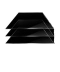 Top Shelf Replacement Release Film For Wide Format LCD Resin 3D Printers 690X510mm X 0.3mm Thick 3 Pack stacked black sheets