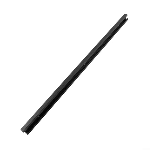 Beefy Pro Grade Aluminum T Track for Woodworking with T Slot Miter Jig, Table Saw and Router Bench Accessory, black finish