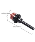 Three Piece Replacement Kit With Copper Bolts And Silicone Sleeves In Black And Red For Coffee Machines Replacement Internal Assembly Parts For Easy Maintenance And Reliable Fit., black and red copper bolt with silicone sleeve, 2.33cm