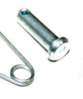 Throttle Rod Clevis Kit With 6061 Billet Aluminum Black Anodized Finish for go-kart racing, 1/4-28 threaded, includes cotter pins.