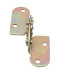 Heavy Duty 180 Degree Flap Hinge Iron Hidden Folding Bracket For Dining Table Desk Bed Cabinet with smooth metallic finish.