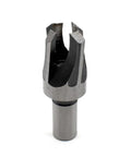 Rugged Five Piece Countersink Bit Set With Depth Adjustable Heads And Quick Swap Hex Shank For Swift Chip Clearing Carpentry Tools Plus Knockout Plug Cutter Kit For No Sweat Project Prep, showing a detailed plug cutter.
