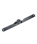 Two Pack 180 Degree Rotating Lid Support Hinges, Heavy Duty 9 Inch Folding Hinge For Cabinets, Furniture, Black Finish