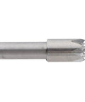 Heavy Duty ShengQuanHao Lathe Tailstock Thimble With Live Chuck, Precision Bearings And Alloy Core For Smooth Wood Turning side view.