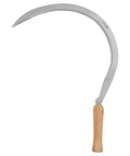 K110-20 Landscape Scythe With Serrated Curved Blade, 20 Inch Wood Handle, Rugged Garden Tool For Weed Busting And Yard Maintenance