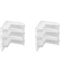 Peel And Stick Corner Protectors For Furniture, 30 Pack PVC Edge Guards For Desks Tables Cabinets And Walls, stacked clear view
