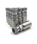 10-pack FJX-12-12 3/4 in hose x 3/4 in JIC 37° female hydraulic hose end swivel crimp fittings