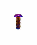 Titanium Button Head Hex Socket Cap Bolts Set Of 5 M4 M5 M6 M8 ISO7380 Aviation Grade Ti6Al4V GR5 Rainbow shade bolt