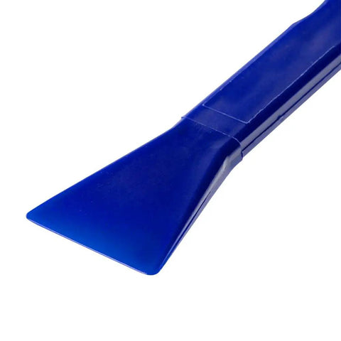 Plastic Wedge And Puller Combo DIY Prying Tool Kit For Automotive And Home Use, close-up of durable blue plastic wedge