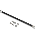 Throttle Linkage Adjustable Kit With Ten And A Quarter Inch To Eleven And Three Quarters Inch Reach Aluminum Alloy Rod Ends Universal Car Fit Left And Right Hand Threads Easy Install For Street And Track Rides Durable Performance Upgrade, black adjustable rod with hardware
