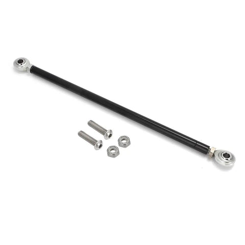 Throttle Linkage Adjustable Kit With Ten And A Quarter Inch To Eleven And Three Quarters Inch Reach Aluminum Alloy Rod Ends Universal Car Fit Left And Right Hand Threads Easy Install For Street And Track Rides Durable Performance Upgrade, black adjustable rod with hardware