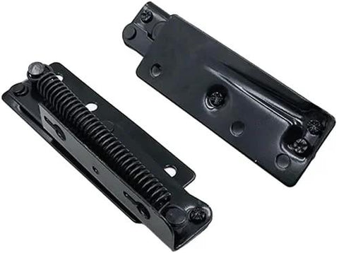 Two Pieces 80 Degree Foldable Lift Bracket With Black Spring Hinge For Sofa Lifters And Furniture Storage Hinges, front view