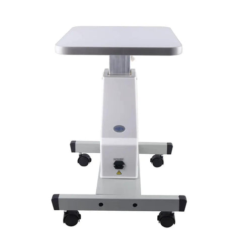 Pro Grade Motorized Optical Instrument Table With Adjustable Height For Slit Lamp And Eyeglass Measurements In Vision Clinics And Optical Stores, 15.75 By 18.9 Inches, Heavy Duty H Shaped Base front view
