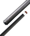 High End Carbon Fiber Pool Cue Shaft With 3/8 Radial Pin And Uni Loc Joint, showcasing its sleek carbon finish and unique joint design.