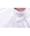 Close-up of button detail on White Unisex Lab Coat For Men And Women Doctor Dentist Scientist Coat DIY Workwear Student Halloween Career Day