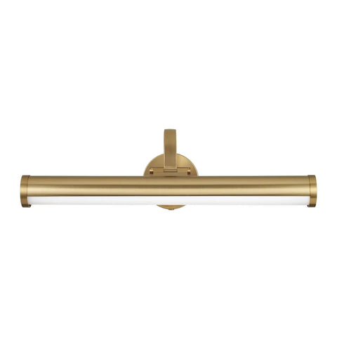 Capital Lighting 658211MA Morgan Wall Sconce Photo Light in matte brass finish, 19" H x 22" W, suitable for artwork shelving.