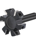 Heavy Duty Spoilboard Surfacing Router Bit For Woodworking With 2 Inch Cutting Diameter And Half Inch Shank Planing Bit With 6 Carbide Inserts