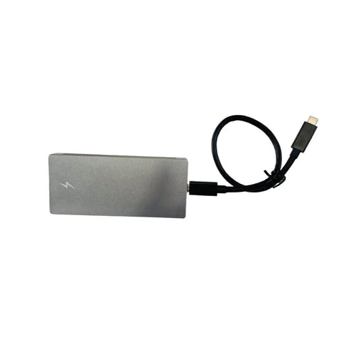 Beast Mode M.2 NVMe SSD Enclosure For 2280 Drive With 40Gbps USB4 Thunderbolt 3 4 Ports, aluminum housing with USB cable.