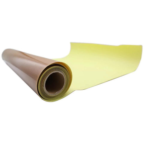 36 Inch By 5 Yard Self Adhesive PTFE Fabric Sheet Roll With 5 Mil Thickness, Heat Resistant Nonstick Surface For Applique and Ironing
