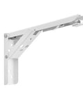 Heavy Duty Folding Shelf Brackets Built From Stainless Steel Collapsible For Tables And Workspaces White 14 Inch Space Saving Diy Tools