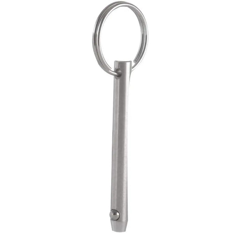 Two Pack Quick Release Pins For Boats And Marine Tops, Five Sixteenth Inch Diameter, Usable Length Two And One Quarter Inch, 316 Stainless Steel