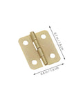 Mini Jewelry Box Hinges Set With Screws 40 Pcs 270 Degree Cabinet Hinges For Dollhouse Miniatures DIY Crafts Wooden Boxes And Small Decorative Hardware NAMOARLY shown in close-up with dimensions.