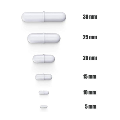 White PTFE Magnetic Stir Bar Set for Magnetic Stirrer and Mixer Octagon Spinbar Teflon Stirring Bar 12 Piece Kit shown in various sizes