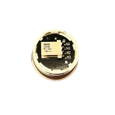 Luxury Micro Motion III Elevator Push Button Replacement Red LED 24V Four Position Connector OEM Brushed Stainless Steel Boss Grade Button For Modern Elevator Upgrades rear view with four-pin connector