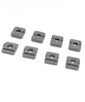 Heavy Duty Nylon Miter Table Slide Replacement Kit Built Tough For Your Shop With Smart 3D Printed Rollers Smoothing Out Every Cut For That Sweet Saw Glide, set of gray nylon track sliders.