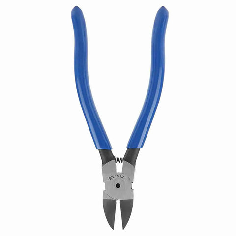 Diagonal Pliers For Cable Cutting And Wire Nipping, Chrome Steel TU 728, Compact Ergonomic Handle, Portable Tool For DIYers, Electricians, And Pros, Smooth Clean Cuts On All Kinds Of Cables