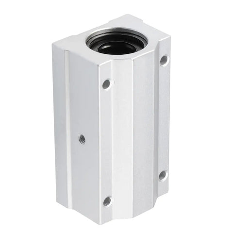 SCS20LUU Linear Ball Bearing Slide Block Unit Extra Long 20mm Bore aluminum alloy housing, front view
